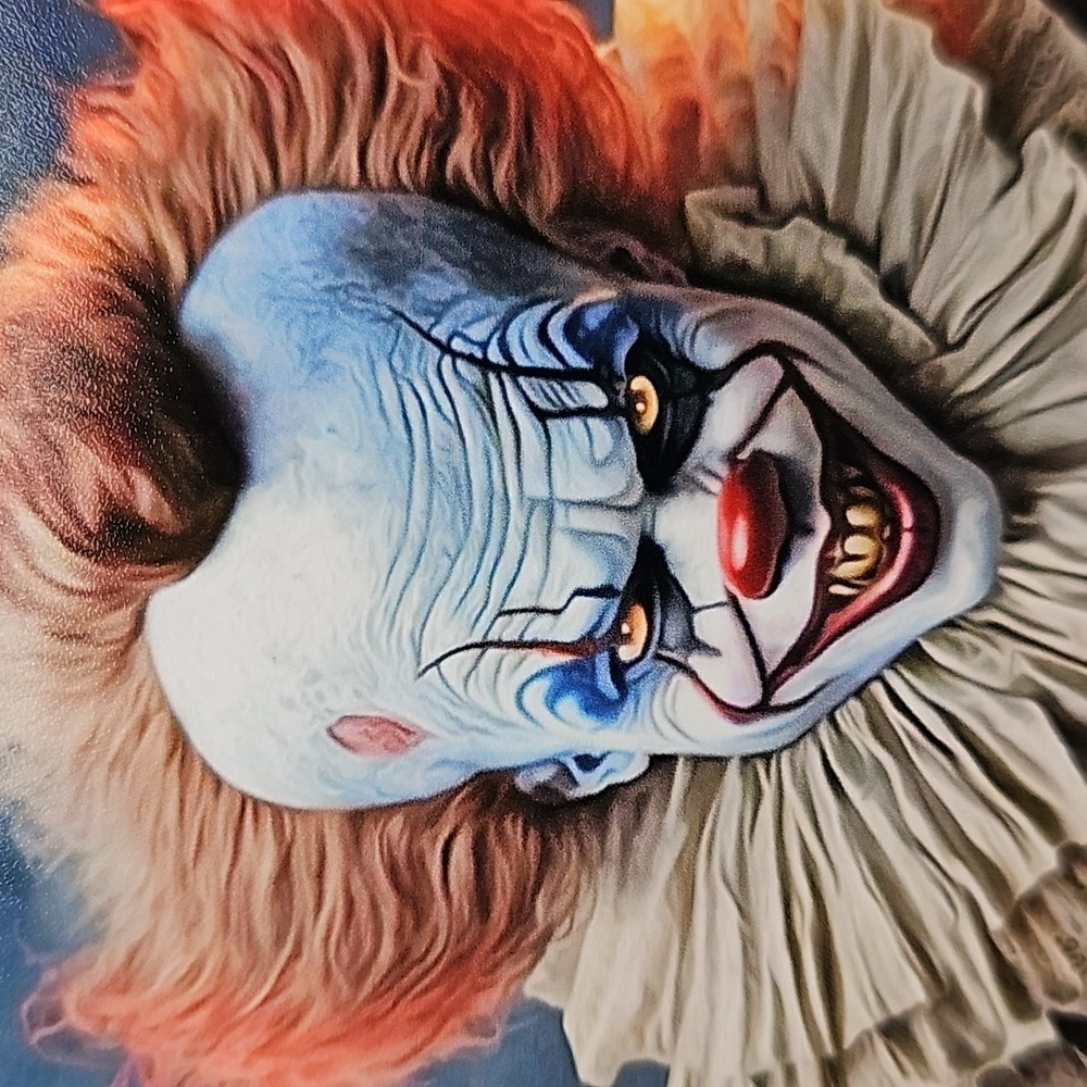 4x6‎ Pennywise The Clown IT Scary Fantasy Wall Art Watercolor Oil Painting Print - Picture 5 of 6